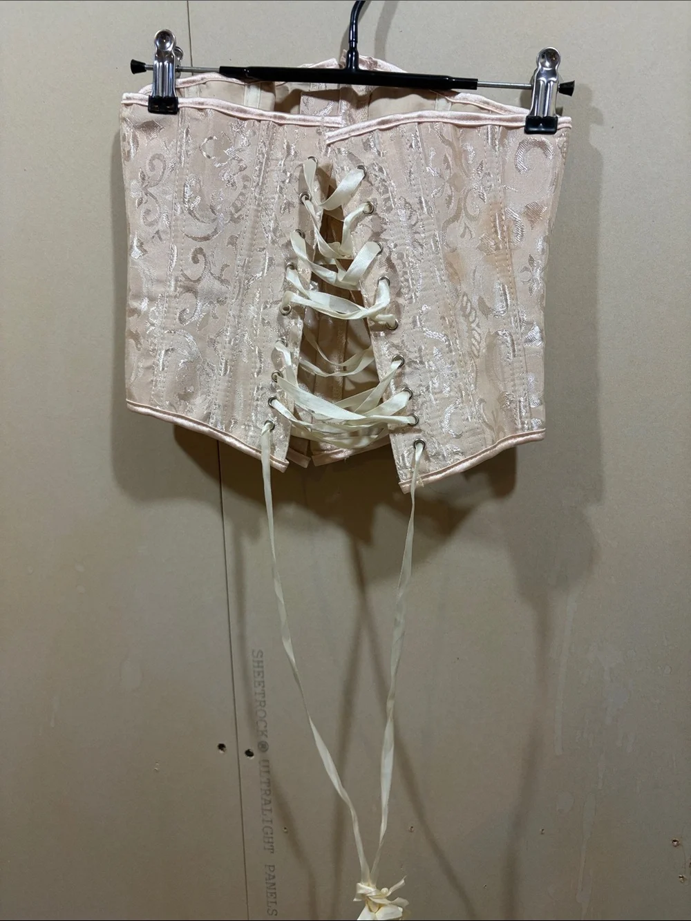 Champagne Brocade Corset Size S